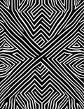 Bold Black and White Striped Pattern Rug