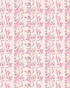 Abstract Figure Pink Swirl Pattern Rug