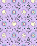 Pastel Floral And Scroll Pattern Rug