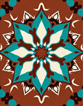 Geometric Floral Mandala Design Rug
