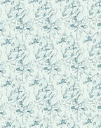 Abstract Script Floral Sketch Rug