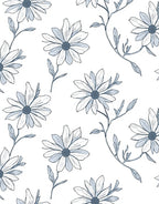 Classic Floral Outline Pattern Rug