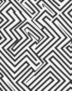 Abstract Geometric Maze Pattern Rug