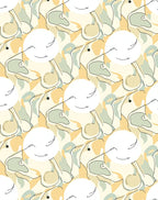 Abstract Whimsical Face Pattern Rug