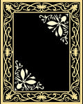 Elegant Floral Border Design Rug