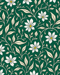 Elegant Cream Floral Vine Pattern Rug