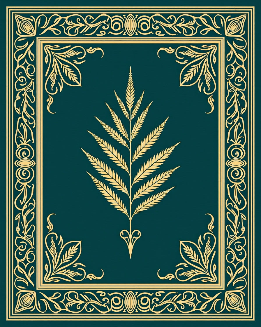 Ornate Botanical Emerald Ivory Rug