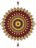 Bold Tribal Mandala Pattern Rug