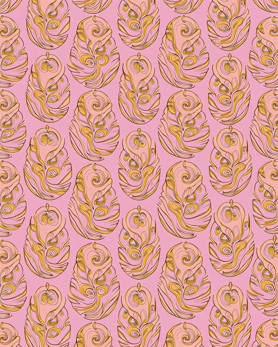 Ornate Floral Swirl Pattern Rug
