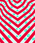 Crimson Mint Oval Stripes Rug