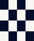 Bold Checkered In Navy and White Rug