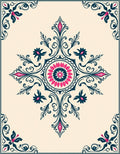 Intricate Floral Medallion Design Rug