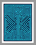 Bold Lines Geometric Maze Pattern Rug