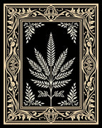 Art Nouveau Botanical Tree Rug