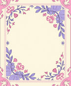 Floral Vines With Pink Lilac Accents Rug