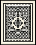 Black White Intricate Geometric Pattern Rug