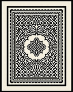 Black White Intricate Geometric Pattern Rug