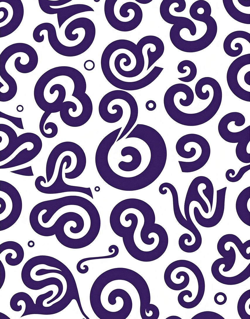 Bold Swirls Abstract Pattern Rug