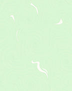 Abstract Swirling Mint And White Design Rug