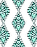 Art Deco Diamond Shapes Pattern Rug