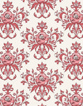 Ornate Rose Swirl Pattern Design Rug