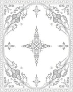 Elegant Floral Art Nouveau Design Rug
