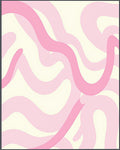 Soft Pink Wave Pattern Rug