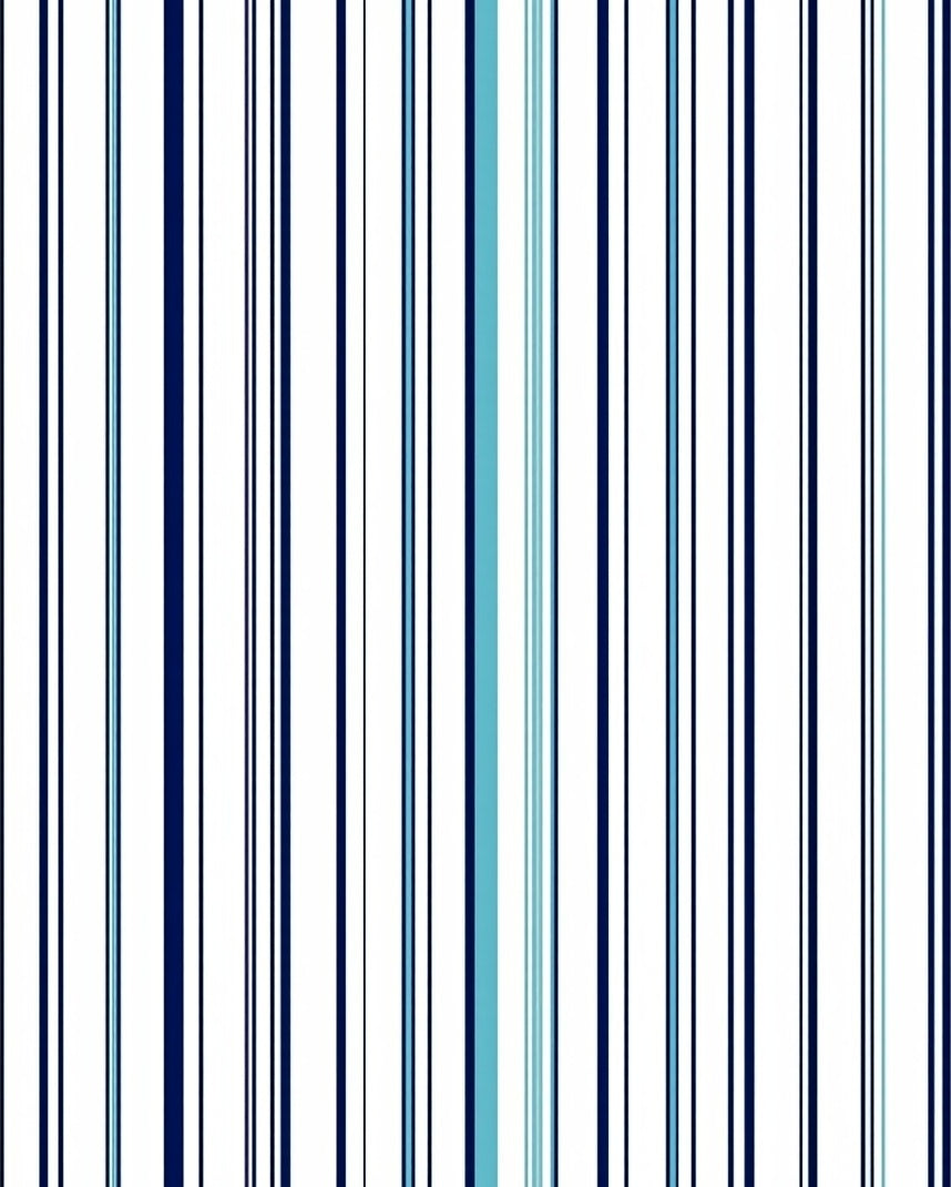 Navy Blue Aqua Vertical Stripe Pattern Rug