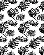Bold Tropical Leaf Pattern Rug