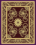 Ornate Floral Art Nouveau Design Rug