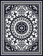 Ornate Mandala Geometric Pattern Rug