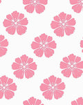 Pink Floral Pattern Overlay Rug