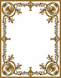 Ornate Scroll And Leaf Pattern Rug