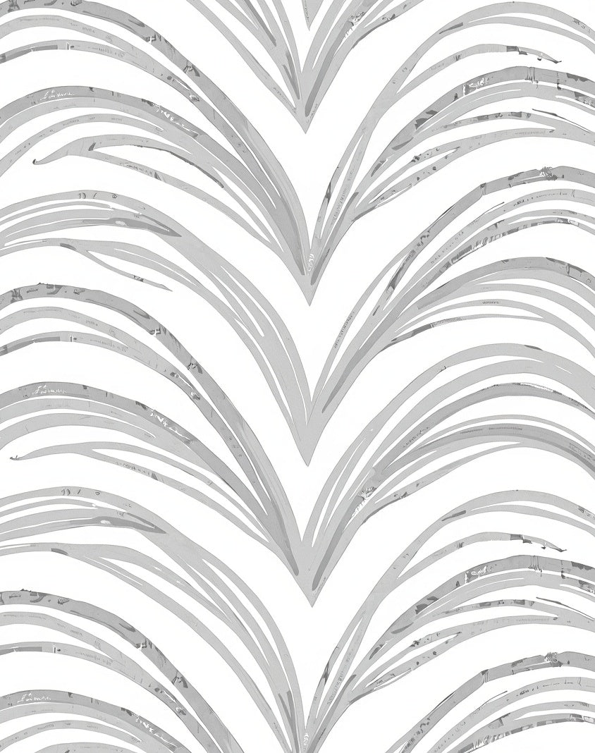 Abstract Brushstroke Palm Leaf Design Rug