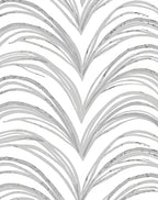 Abstract Brushstroke Palm Leaf Design Rug