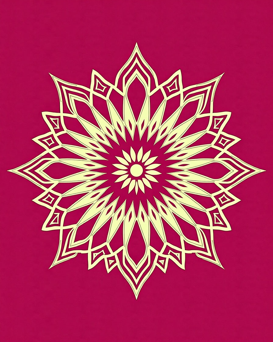 Floral Symmetry Pattern Design Rug