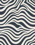 Abstract Zebra Stripe Pattern Rug