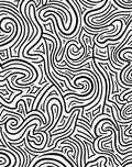 Abstract Black White Swirl Pattern Rug