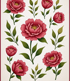 Traditional Floral Bloom Pattern Design Rug