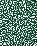 Abstract Organic White Swirls Rug