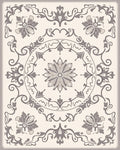 Tonal Floral Scrollwork Traditional Design Rug