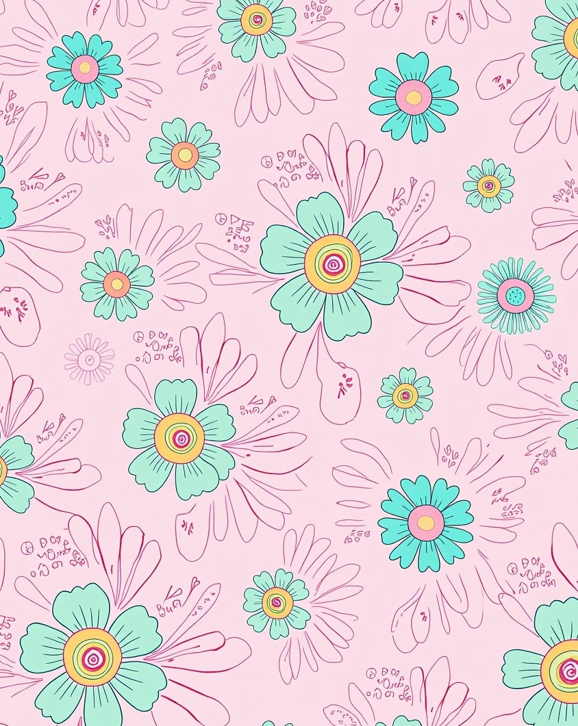 Daisy Floral Pattern Rug