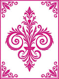 Ornate Floral Swirl Design Rug