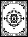 Classic Round Medallion Border Design Rug