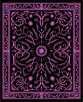 Ornate Pink Floral Sunburst Design Rug