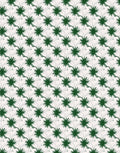 Green Line Art Abstract Flora Pattern Rug