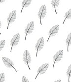 Delicate Feather Pattern Design Rug
