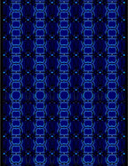 Bold Royal Blue Geometric Pattern Rug