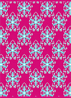 Hot Pink Snowflake Medallion Rug