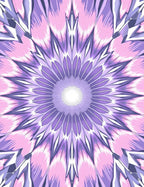 Floral Mandala Geometric Pattern Rug
